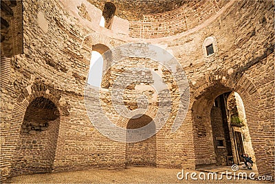 Roman Vestibule in Split Croatia Editorial Stock Photo